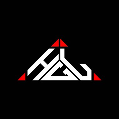 HGL harf logosu yaratıcı tasarımı vektör grafik, HGL basit ve modern logo.