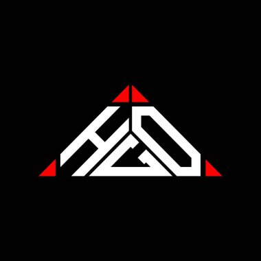 HGO harfi logo yaratıcı tasarımı vektör grafik, HGO basit ve modern logo.