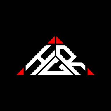 HGR harf logosu yaratıcı tasarımı vektör grafik, HGR basit ve modern logo.