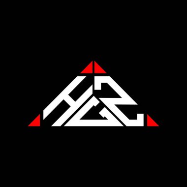 HGZ harf logosu yaratıcı tasarımı vektör grafik, HGZ basit ve modern logo.