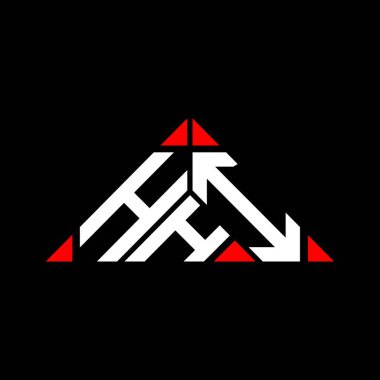 HHI harf logosu tasarımı vektör grafik, HHI basit ve modern logo.