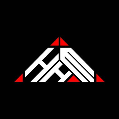 HHM harf logosu yaratıcı tasarımı vektör grafik, HHM basit ve modern logo.