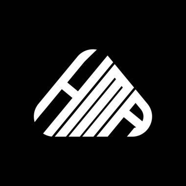 HMA harf logosu yaratıcı tasarımı vektör grafik, HMA basit ve modern logo.