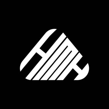 HMH harf logosu yaratıcı tasarım vektör grafik, HMH basit ve modern logo.