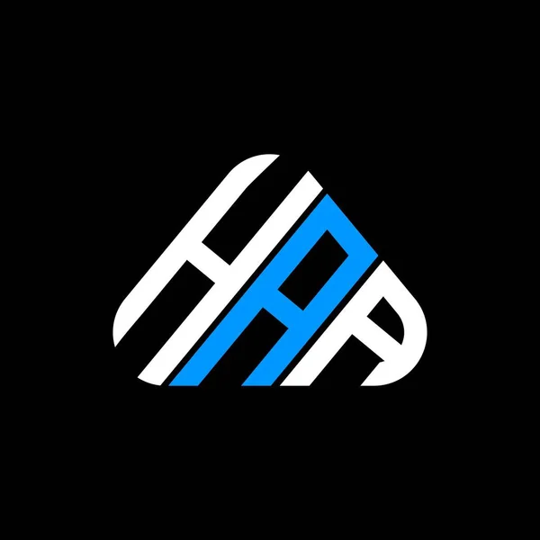 Haa Harf Logosu Yaratıcı Tasarım Vektör Grafik Haa Basit Modern — Stok Vektör