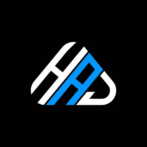 Haj Harf Logosu Tasarımı Vektör Grafik Haj Basit Modern Logo — Stok Vektör