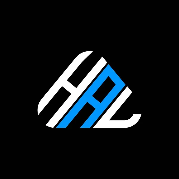 Hal Carta Logotipo Design Criativo Com Vetor Gráfico Hal Logotipo — Vetor de Stock