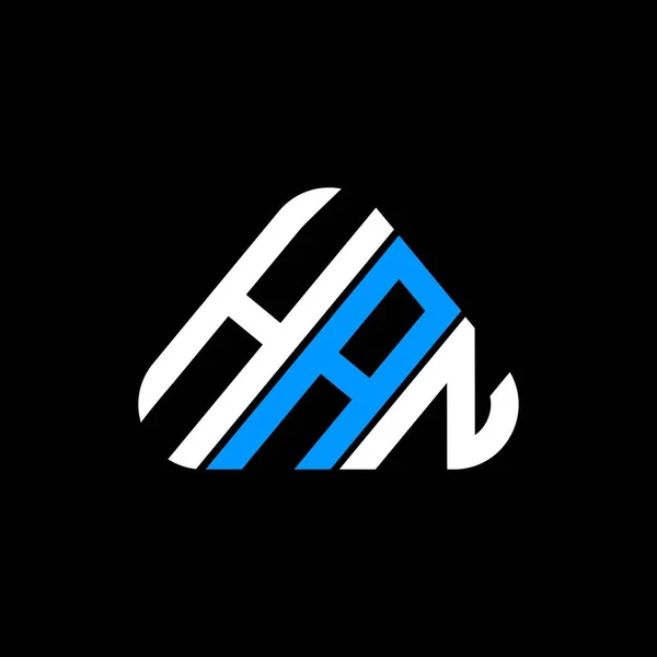 Han Harf Logosu Yaratıcı Tasarım Vektör Grafik Han Basit Modern — Stok Vektör