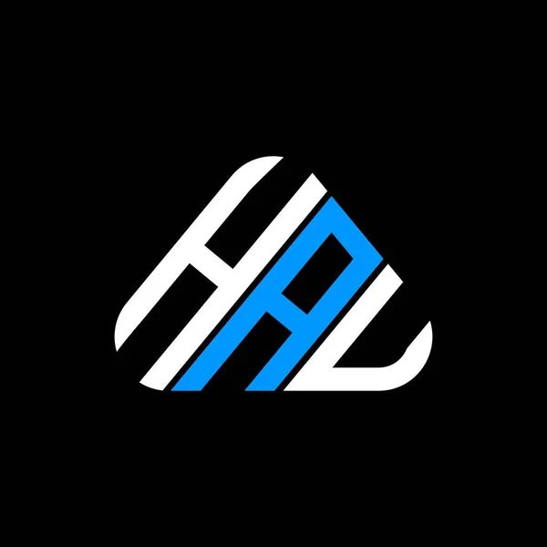 Hauの文字のロゴベクトルグラフィック Hauシンプルかつモダンなロゴと創造的なデザイン — ストックベクタ