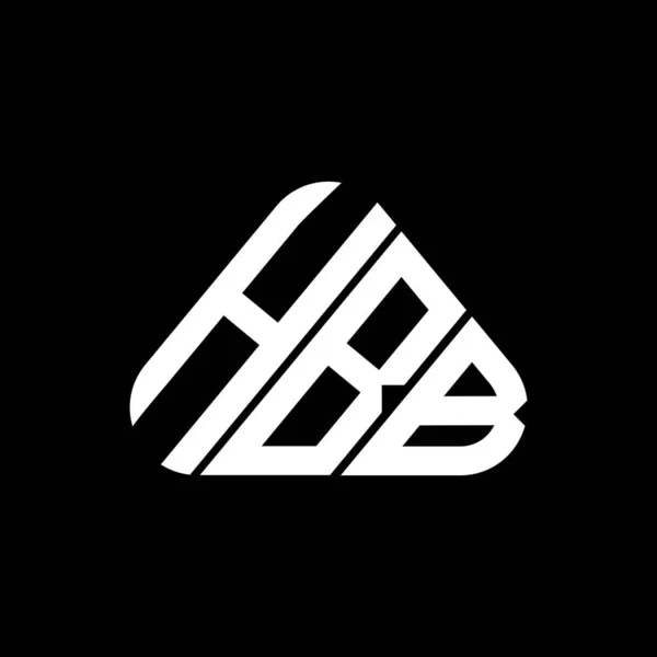 Hbb Harfi Logo Yaratıcı Tasarımı Vektör Grafik Hbb Basit Modern — Stok Vektör