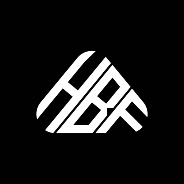 Hbf Letter Logo Kreatives Design Mit Vektorgrafik Hbf Einfaches Und — Stockvektor