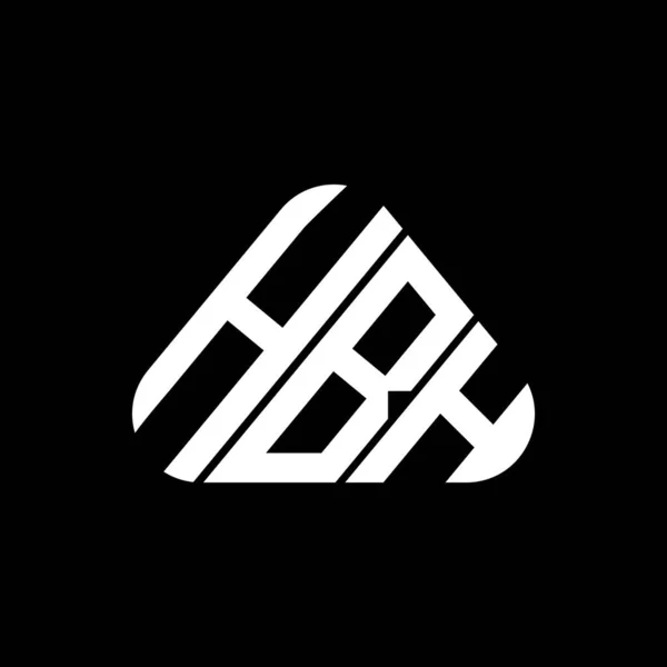 Hbh Harf Logosu Tasarımı Vektör Grafiği Hbh Basit Modern Logosu — Stok Vektör