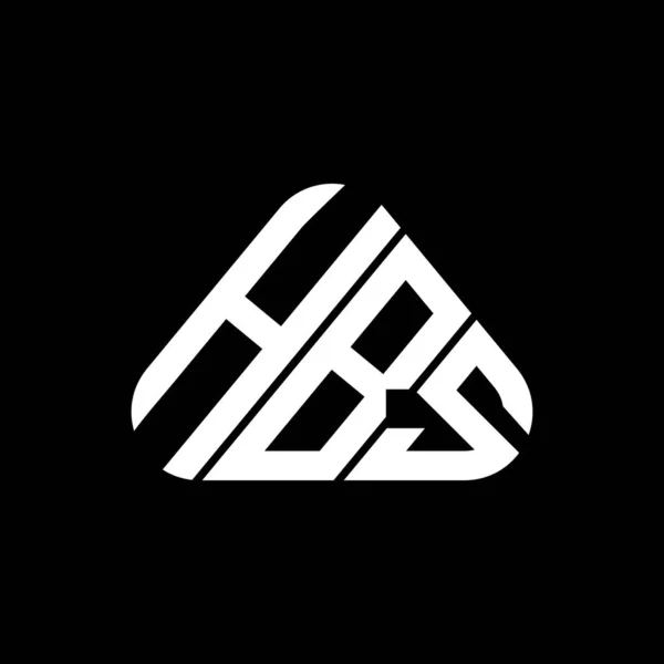 Hbs Harf Logosu Yaratıcı Tasarım Vektör Grafik Hbs Basit Modern — Stok Vektör