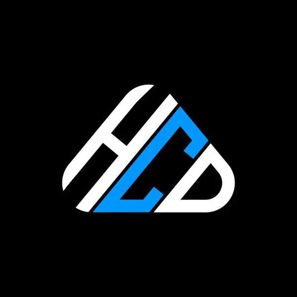 Hcd Brev Logotyp Kreativ Design Med Vektor Grafik Hcd Enkel — Stock vektor