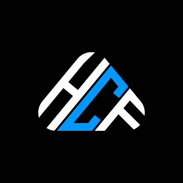 Design Criativo Logotipo Carta Hcf Com Vetor Gráfico Logotipo Simples — Vetor de Stock