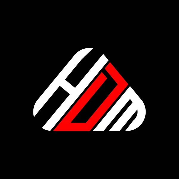Logo Lettre Hdm Design Créatif Avec Graphique Vectoriel Logo Hdm — Image vectorielle