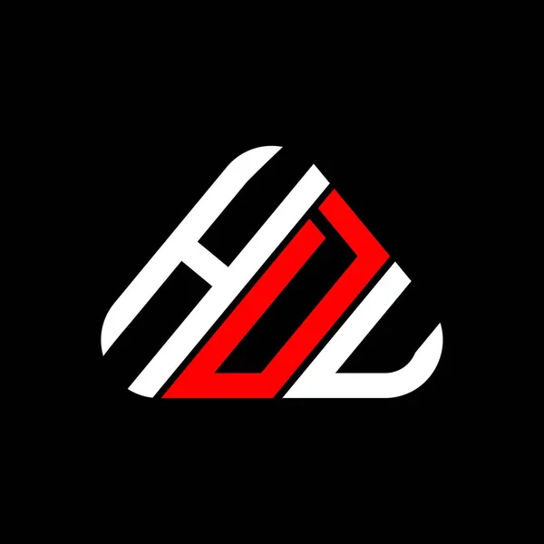 Diseño Creativo Del Logotipo Letra Hdu Con Gráfico Vectorial Logotipo — Archivo Imágenes Vectoriales