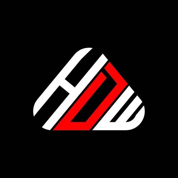 Hdw Harf Logosu Tasarımı Vektör Grafik Hdw Basit Modern Logo — Stok Vektör