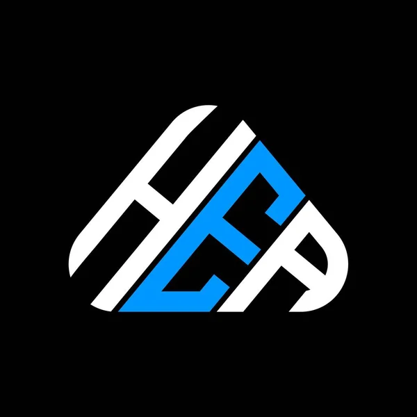 Hea Harf Logosu Tasarımı Vektör Grafik Hea Basit Modern Logo — Stok Vektör