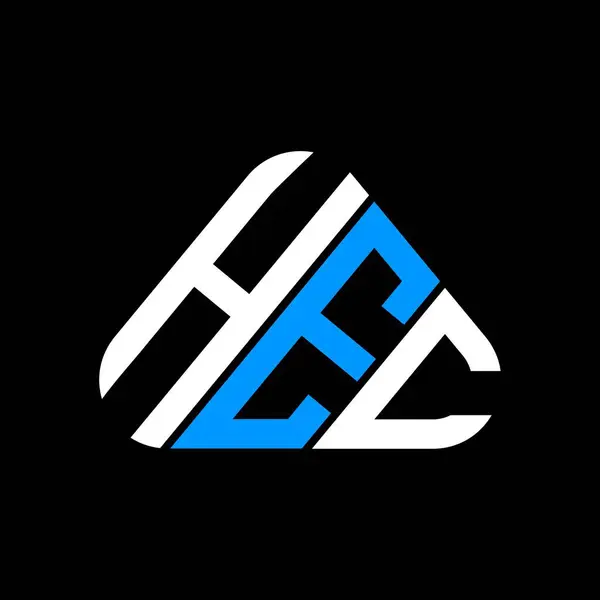 Hec Lettre Logo Design Créatif Avec Graphique Vectoriel Hec Logo — Image vectorielle