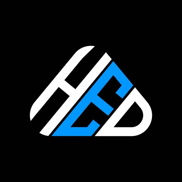 Hed Harf Logosu Tasarımı Vektör Grafik Hed Basit Modern Logo — Stok Vektör