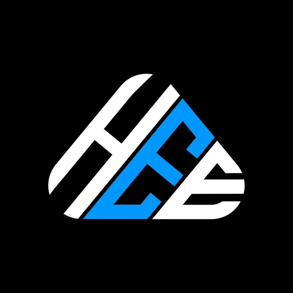 Hee Harf Logosu Tasarımı Vektör Grafik Hee Basit Modern Logo — Stok Vektör
