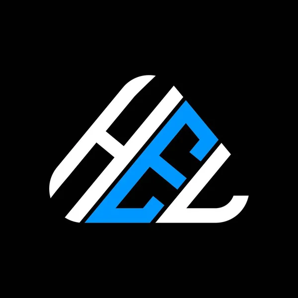Hel Harf Logosu Tasarımı Vektör Grafik Hel Basit Modern Logo — Stok Vektör