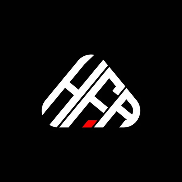 Hfaレターロゴベクトルグラフィック Hfaシンプルかつモダンなロゴと創造的なデザイン — ストックベクタ