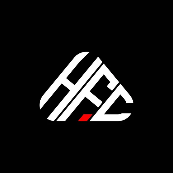 Hfc Brev Logotyp Kreativ Design Med Vektor Grafik Hfc Enkel — Stock vektor