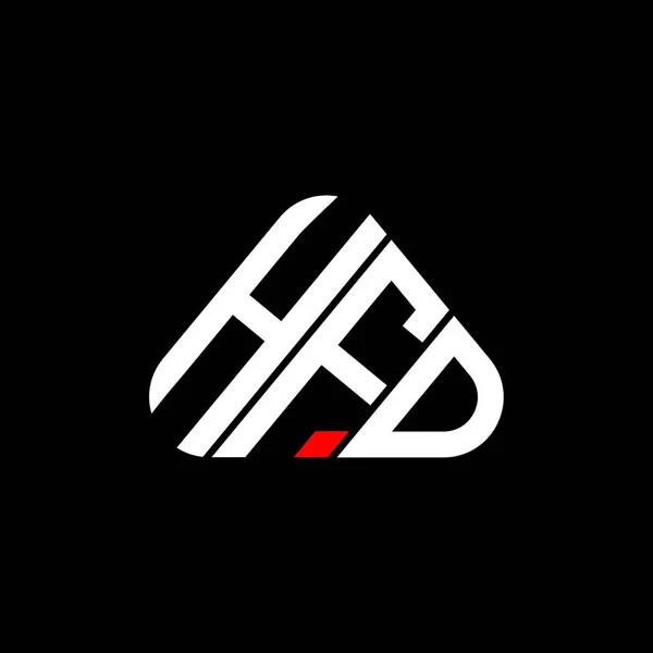 Logo Lettera Hfd Design Creativo Con Grafica Vettoriale Logo Semplice — Vettoriale Stock