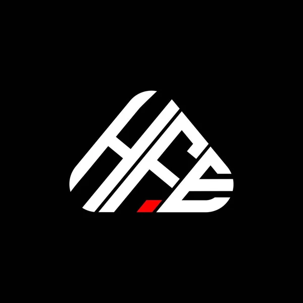 Hfe 로고만들기 디자인 그래픽 Hfe 간단하고 현대의 — 스톡 벡터