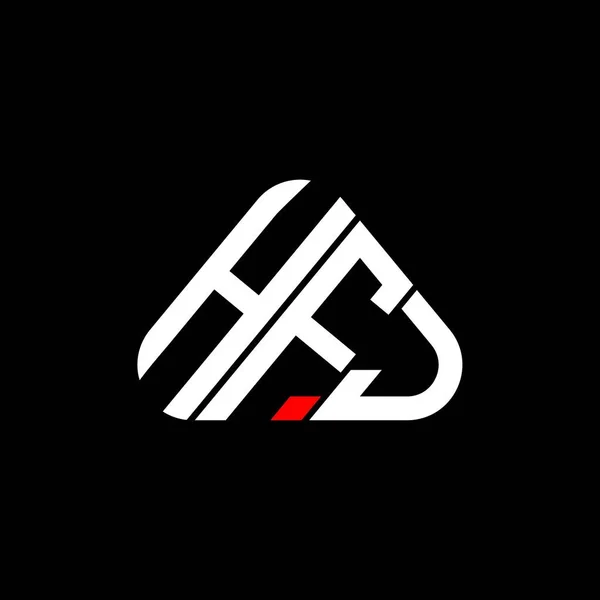 Hfj Harf Logosu Yaratıcı Tasarım Vektör Grafik Hfj Basit Modern — Stok Vektör