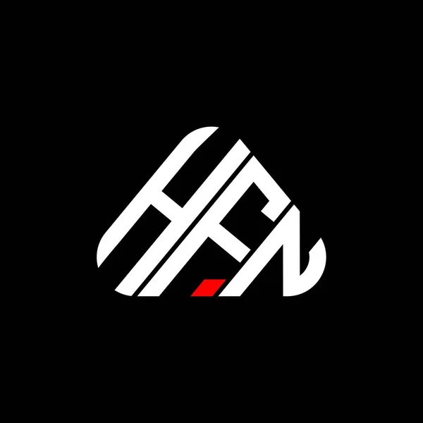 Hfn 로고의 창의적 디자인 그래픽 Hfn 단순하고 현대적 — 스톡 벡터