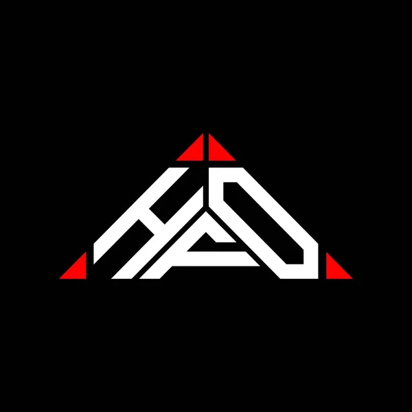 Hfo Harfi Logosu Tasarımı Vektör Grafik Hfo Basit Modern Logo — Stok Vektör