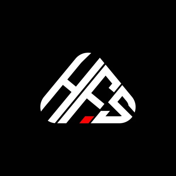 Logo Lettera Hfs Design Creativo Con Grafica Vettoriale Logo Semplice — Vettoriale Stock
