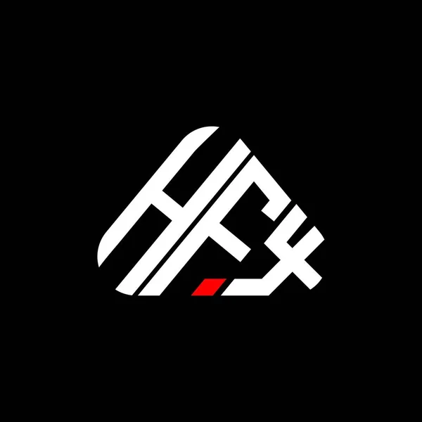 Hfx Harfi Logo Yaratıcı Tasarımı Vektör Grafik Hfx Basit Modern — Stok Vektör