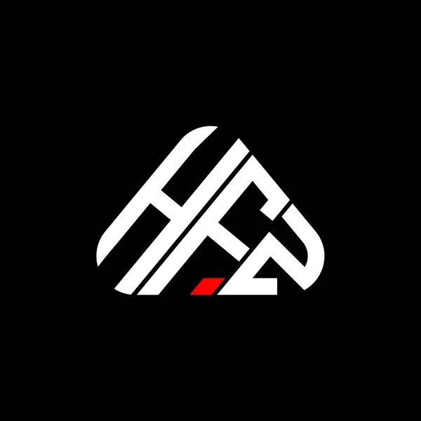 Logo Hfz Desain Huruf Kreatif Dengan Grafik Vektor Hfz Sederhana - Stok Vektor
