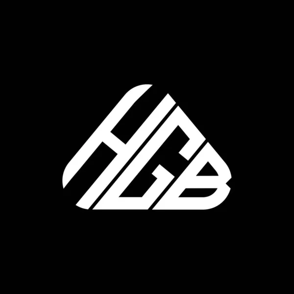 Hgb Harf Logosu Yaratıcı Tasarımı Vektör Grafik Hgb Basit Modern — Stok Vektör