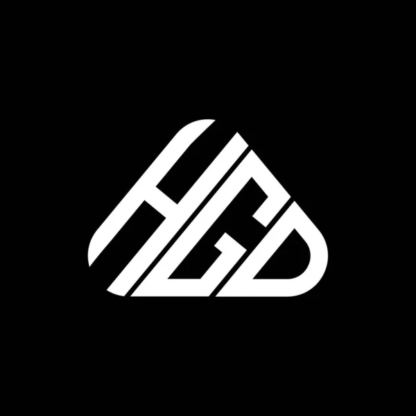 Hgd Brev Logotyp Kreativ Design Med Vektor Grafik Hgd Enkel — Stock vektor