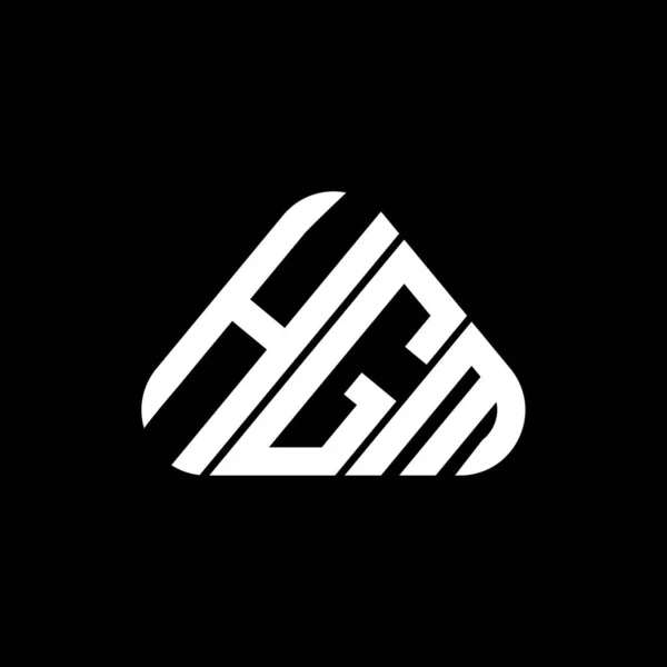 Λογότυπο Hgm Επιστολή Δημιουργικό Σχεδιασμό Διανυσματικό Γραφικό Hgm Απλό Και — Διανυσματικό Αρχείο