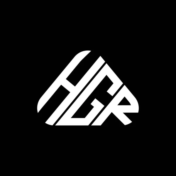 Hgr文字のロゴベクトルグラフィック Hgrシンプルかつモダンなロゴと創造的なデザイン — ストックベクタ