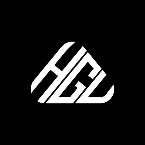 Hgu Harf Logosu Tasarımı Vektör Grafik Hgu Basit Modern Logo — Stok Vektör