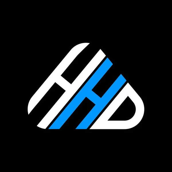 Hhd文字のロゴベクトルグラフィック Hhdシンプルかつモダンなロゴと創造的なデザイン — ストックベクタ