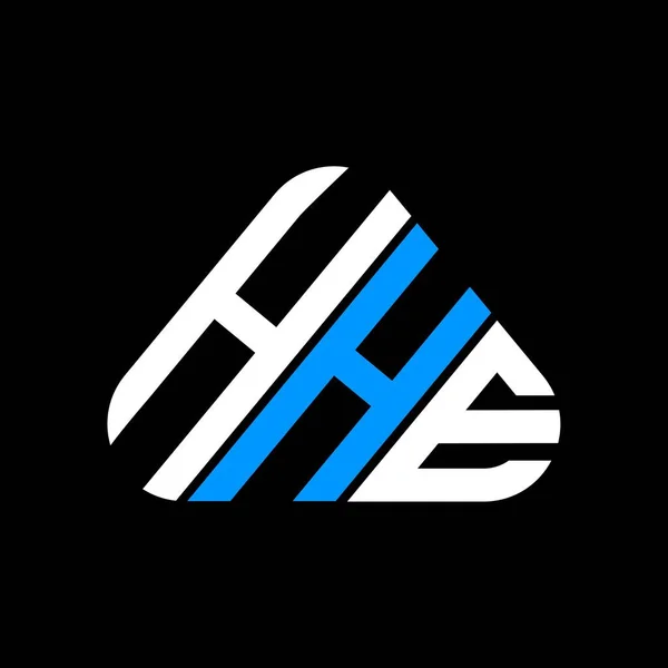 Hhe Harf Logosu Tasarımı Vektör Grafik Hhe Basit Modern Logo — Stok Vektör