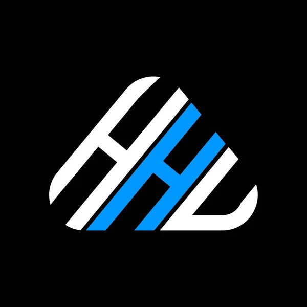 Hhu Harf Logosu Tasarımı Vektör Grafik Hhu Basit Modern Logo — Stok Vektör