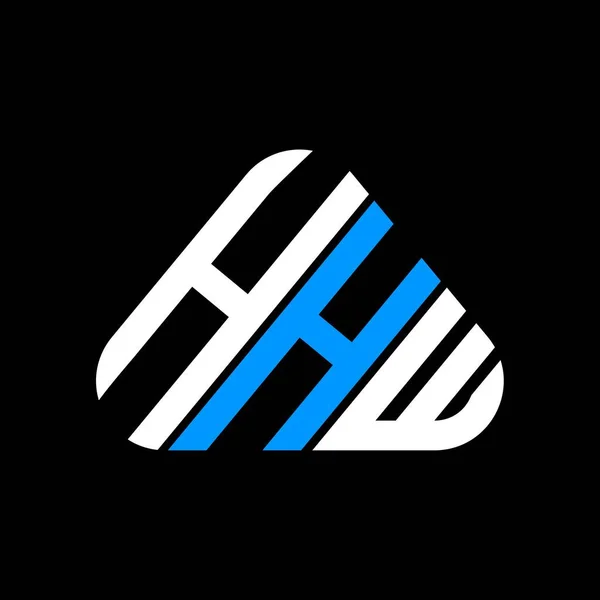 Hhw Harf Logosu Yaratıcı Tasarımı Vektör Grafik Hhw Basit Modern — Stok Vektör