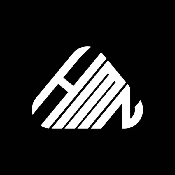 Hmnの文字のロゴベクトルグラフィック Hmnシンプルかつモダンなロゴと創造的なデザイン — ストックベクタ