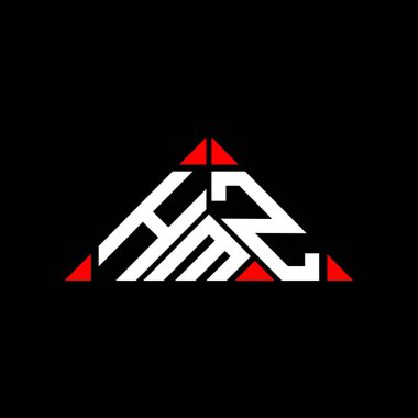 HMZ harf logosu yaratıcı tasarımı vektör grafik, HMZ basit ve modern logo.