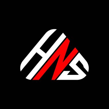 HNS harf logosu tasarımı vektör grafik, HNS basit ve modern logo.