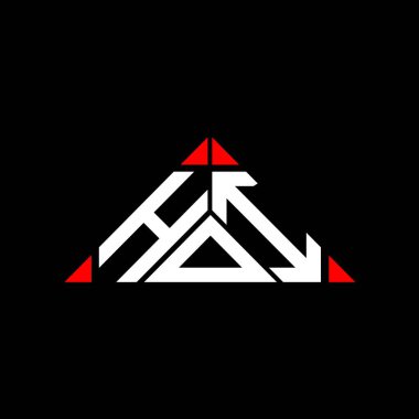 HOI harfi yaratıcı logo tasarımı vektör grafik, HOI basit ve modern logo.
